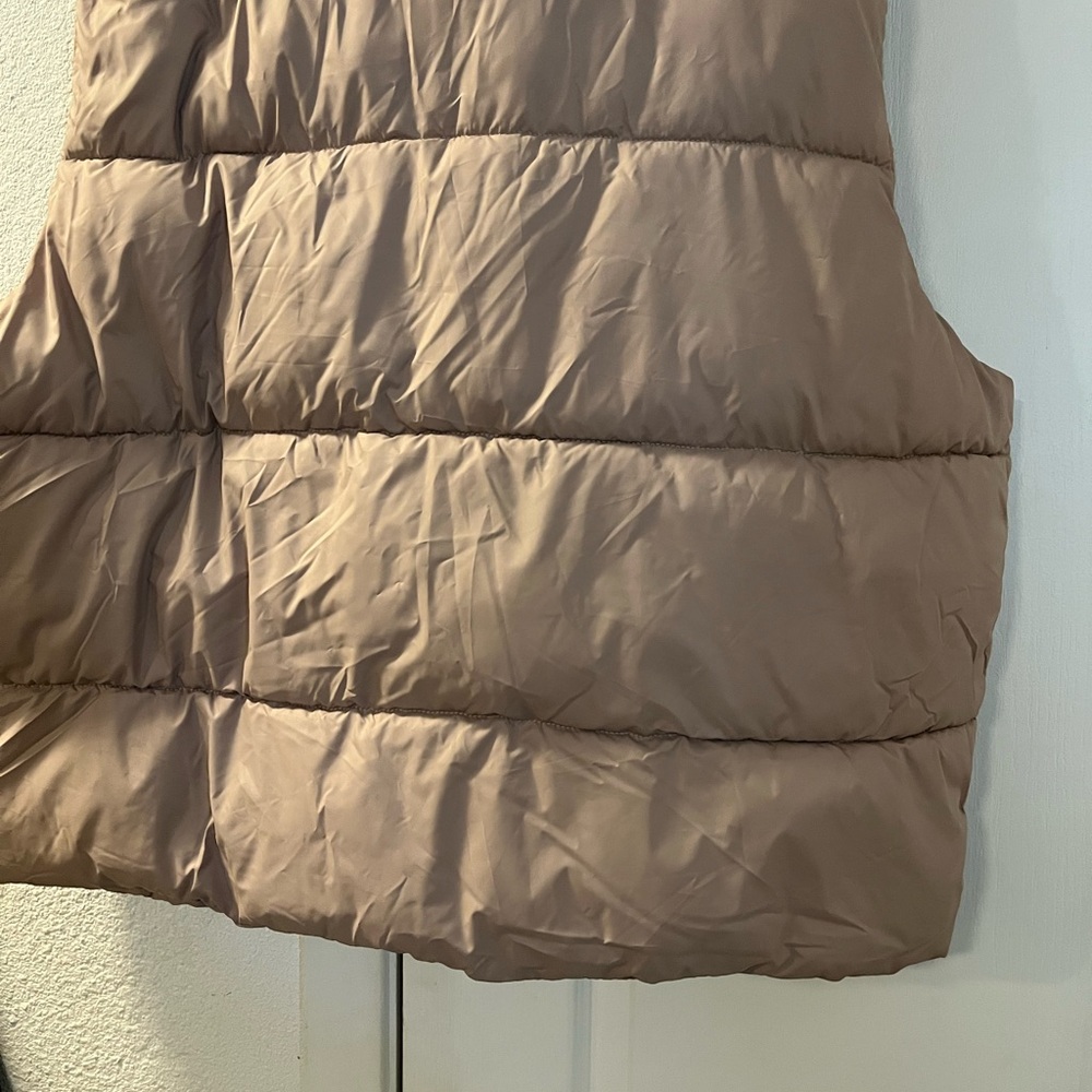 Women's Tan Puffer Jacket